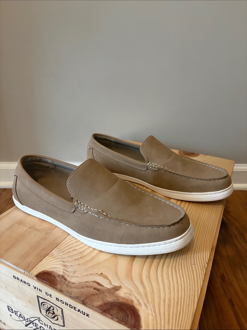Men’s Natural Weave Memory Foam Boat Shoe